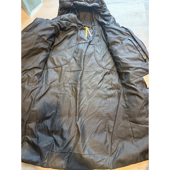 Lole Women's Dark Grey Down Puffer Jacket Hooded Size Medium Full Zip Winter - Picture 10 of 16